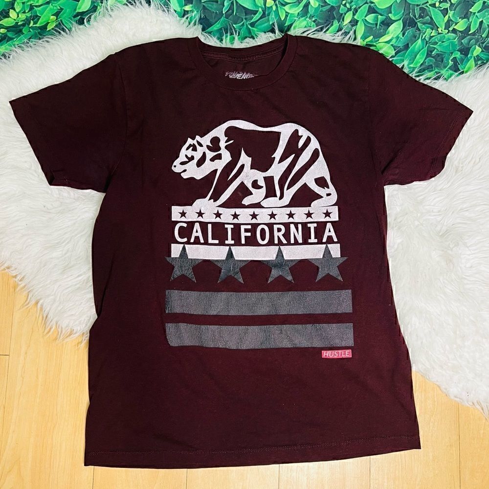 Casual spring / summer short sleeves shirt men L California